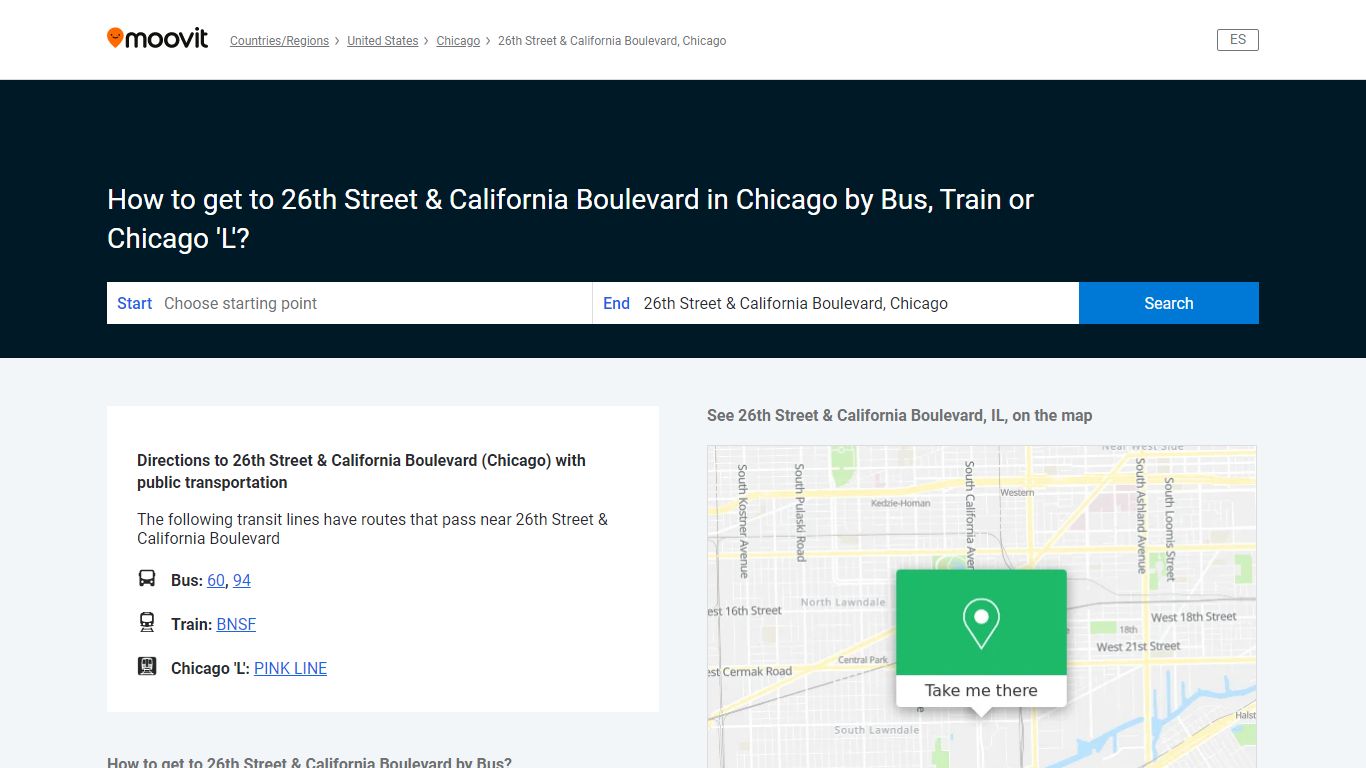 How to get to 26th Street & California Boulevard in Chicago by ... - Moovit