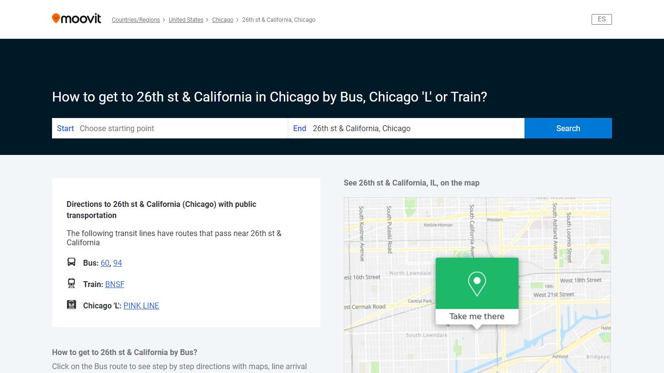 How to get to 26th st & California in Chicago by Bus, Chicago ... - Moovit